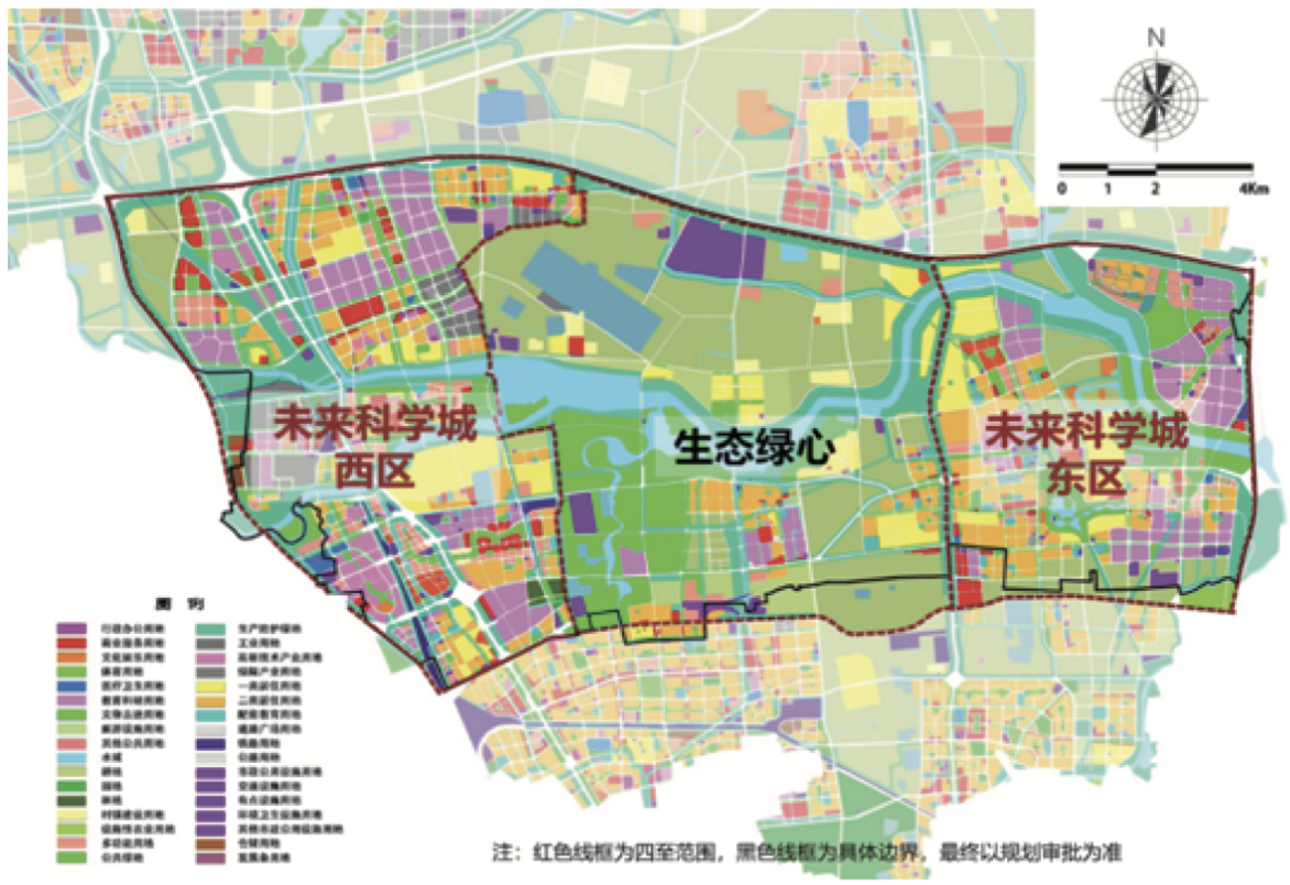 未来科学城规划图高清图片